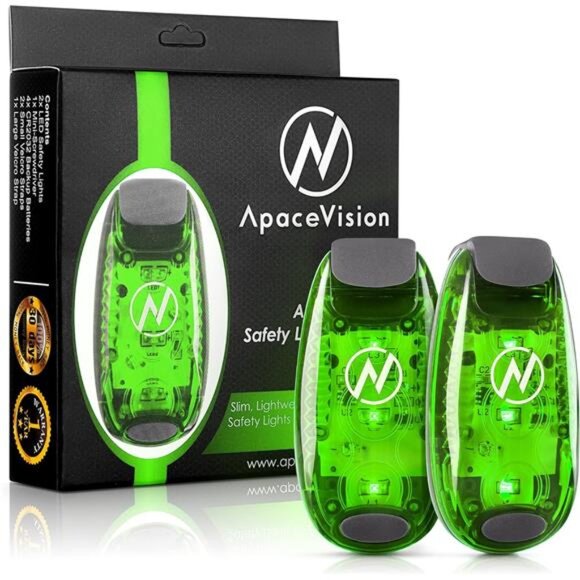 LED Safety Light (2 Pack) - Clip On Strobe/Running Lights for Runners, Dog, Bike - Picture 1 of 7
